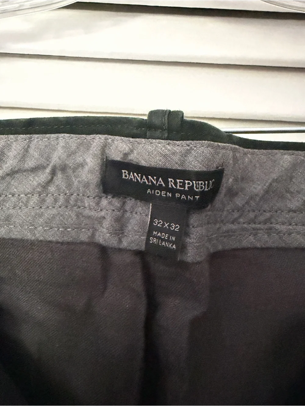 Banana Republic Men's Green Straight-Leg Pants